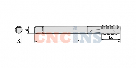 Метчик M14x1,5 для глухих отверстий, DIN374, по стали