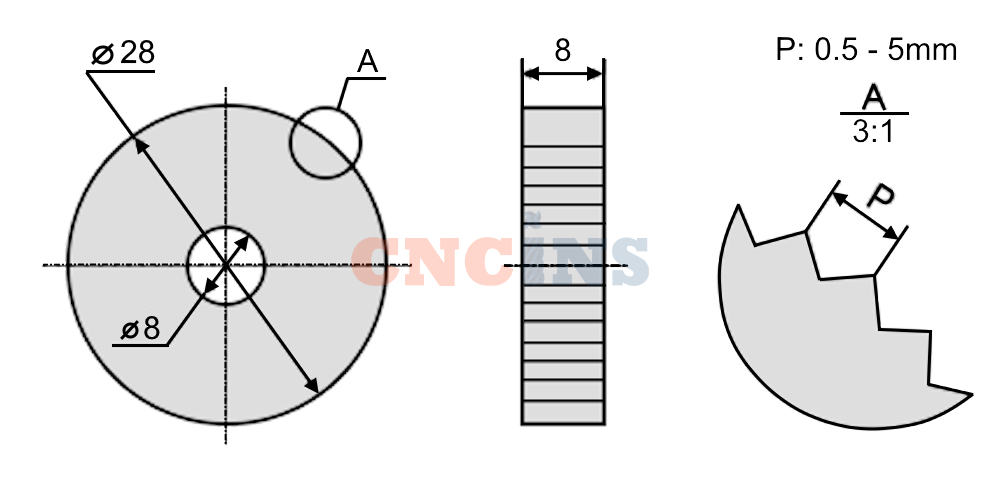  Ролик для прямого рифления 